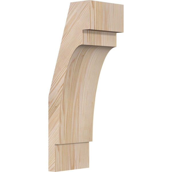 Ekena Millwork 5 1/2"W x 6"D x 18"H Merced Smooth Knee Brace, Douglas Fir BRC06X06X18MRC00SDF - main